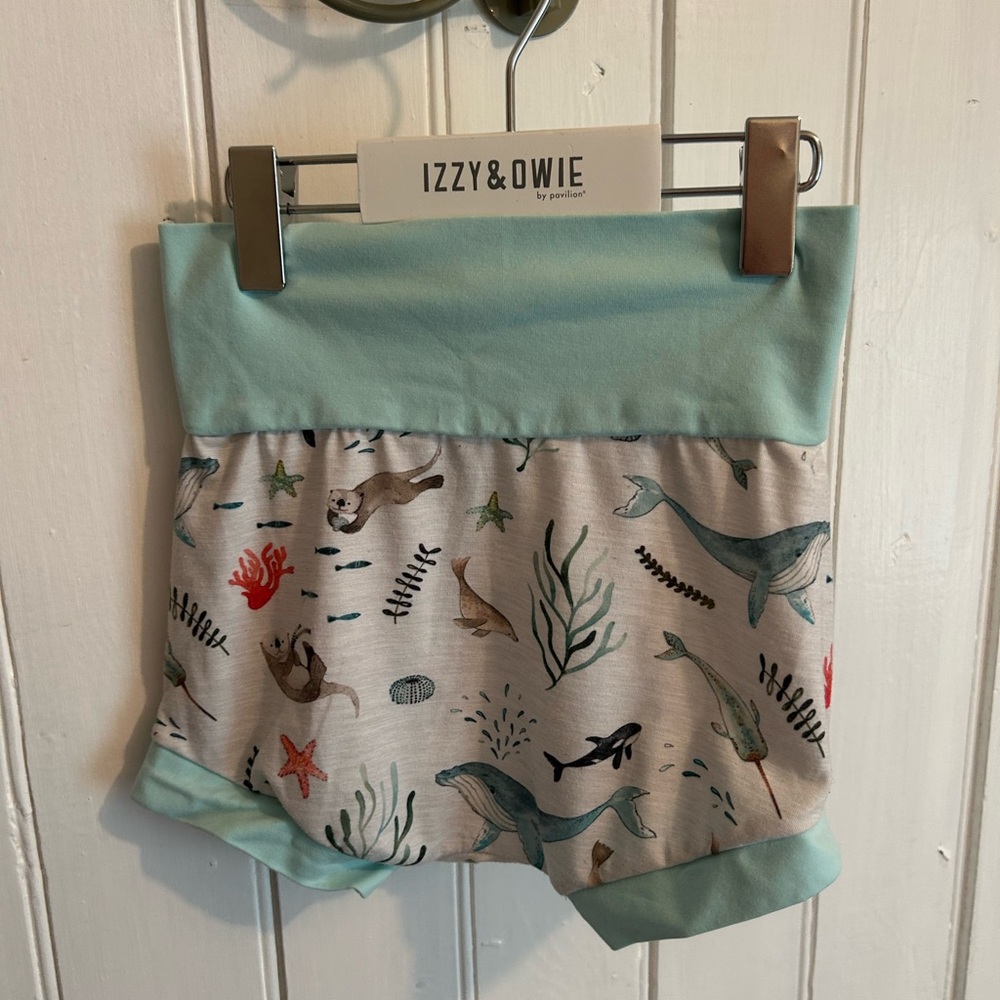 Handmade 3t ocean animals bummie shorts